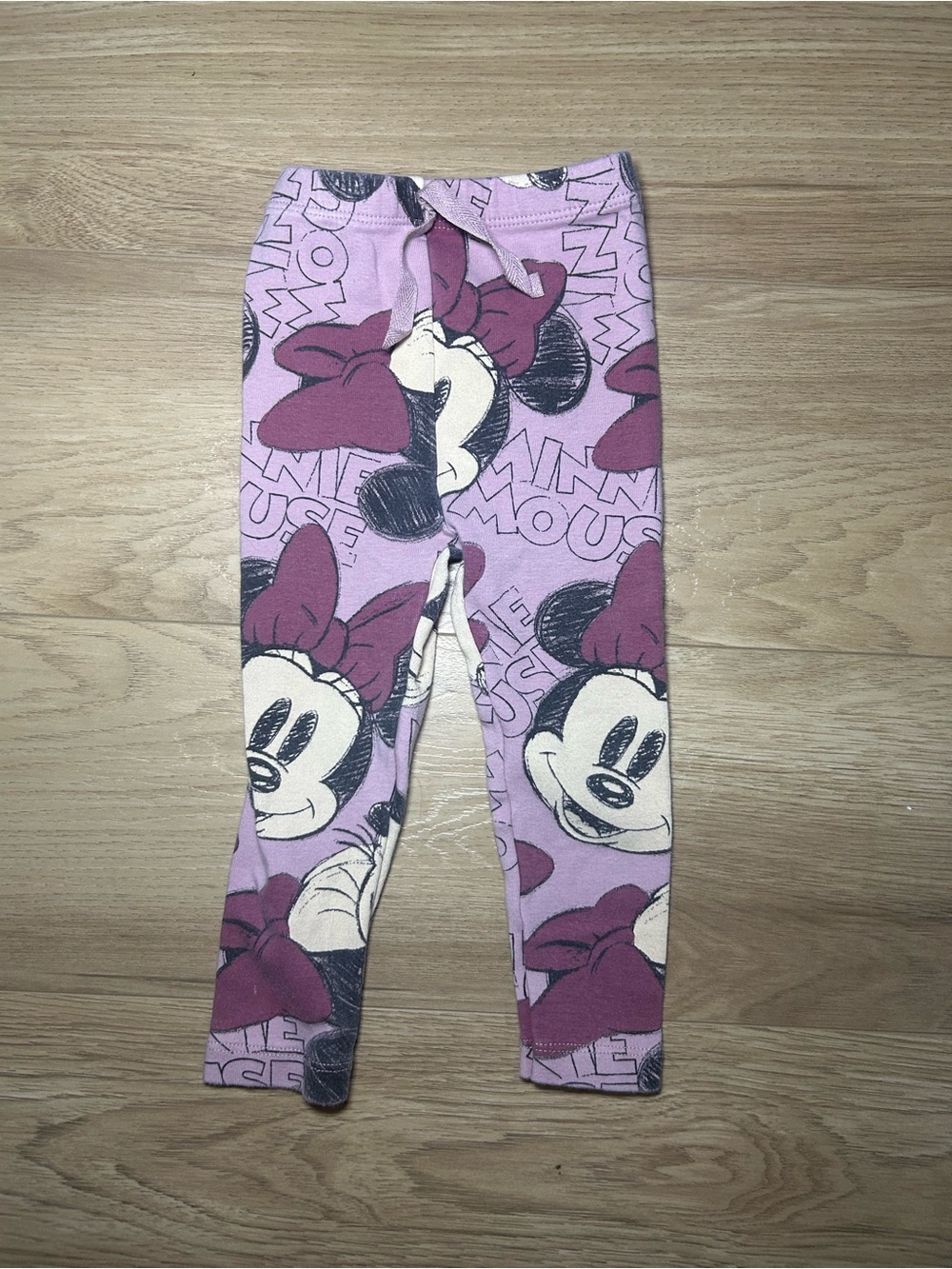 Disney Pink & Purple Minnie Mouse Leggings